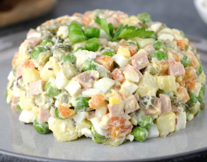 Recette de salade Olivier
