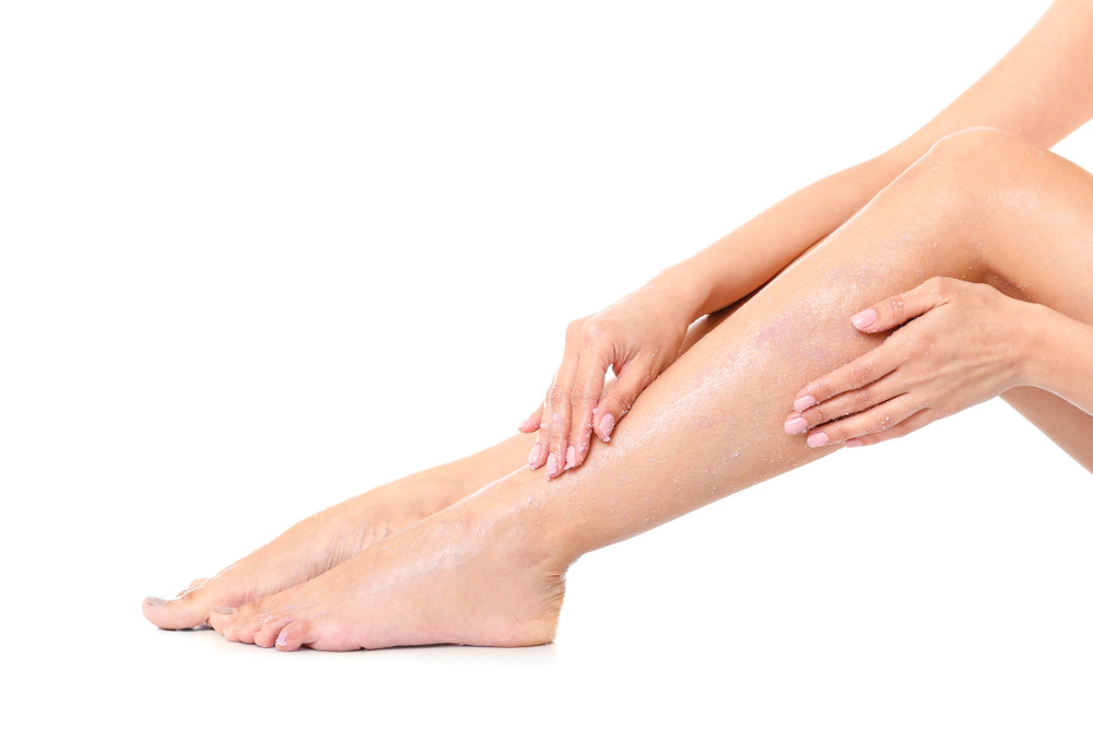 pieds exfoliés