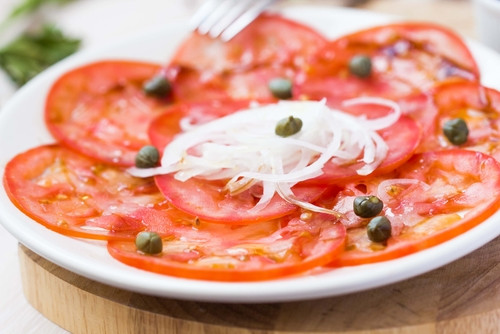 Recette de Carpaccio de tomates