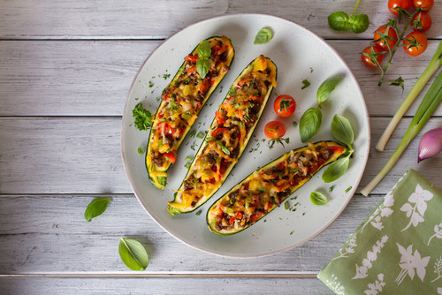 Recette de courgettes farcies au boeuf
