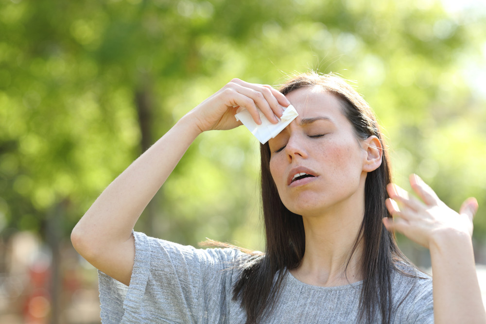 femme canicule