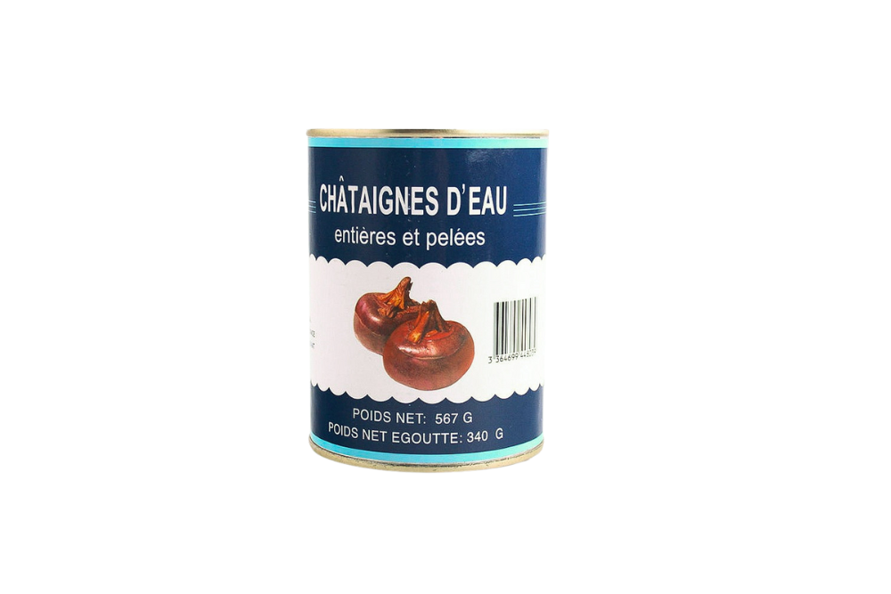 Châtaignes d'eau en conserve
