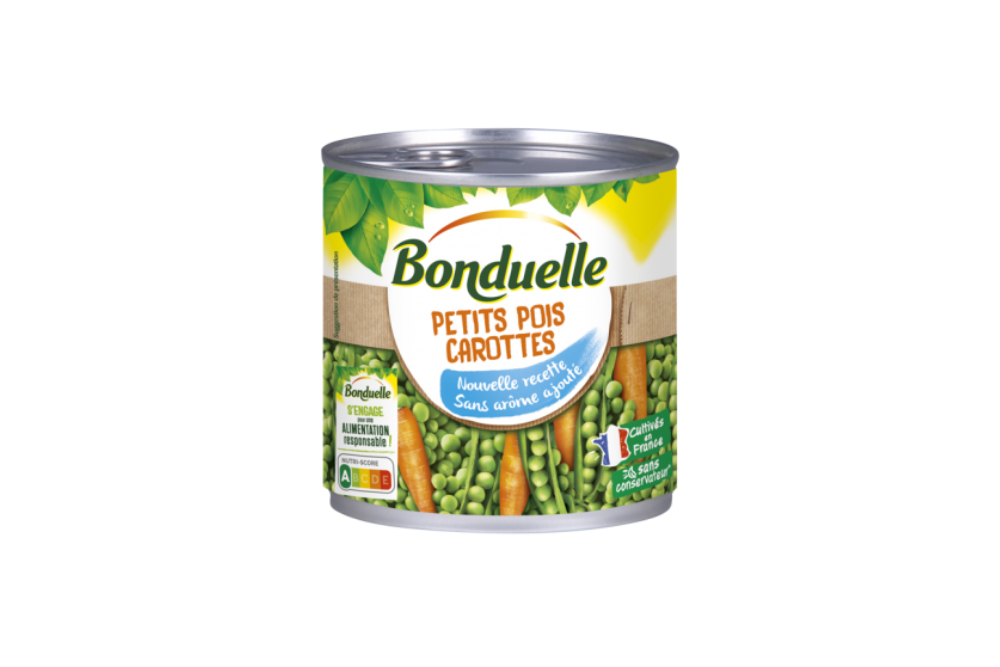 petits pois et carottes, appertisés, égouttés petits pois et carottes, appertisés, égouttés