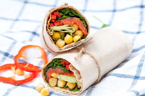 Recette de wrap de pois chiches 