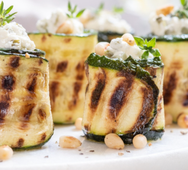 Recette de roulés de courgette