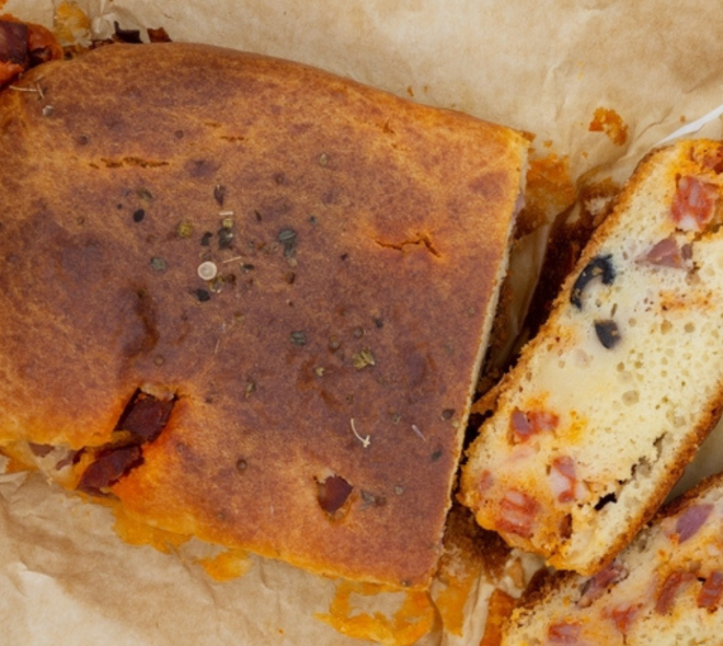 Recette de cake chorizo-feta