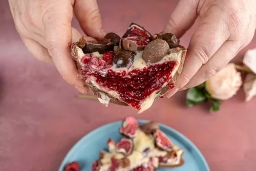 Recette de tablette Franui aux myrtilles