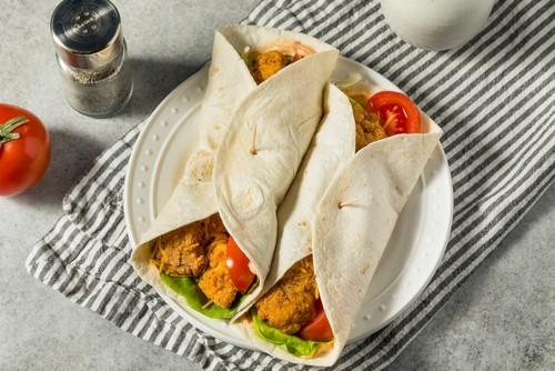 Recette de wrap au poulet pané