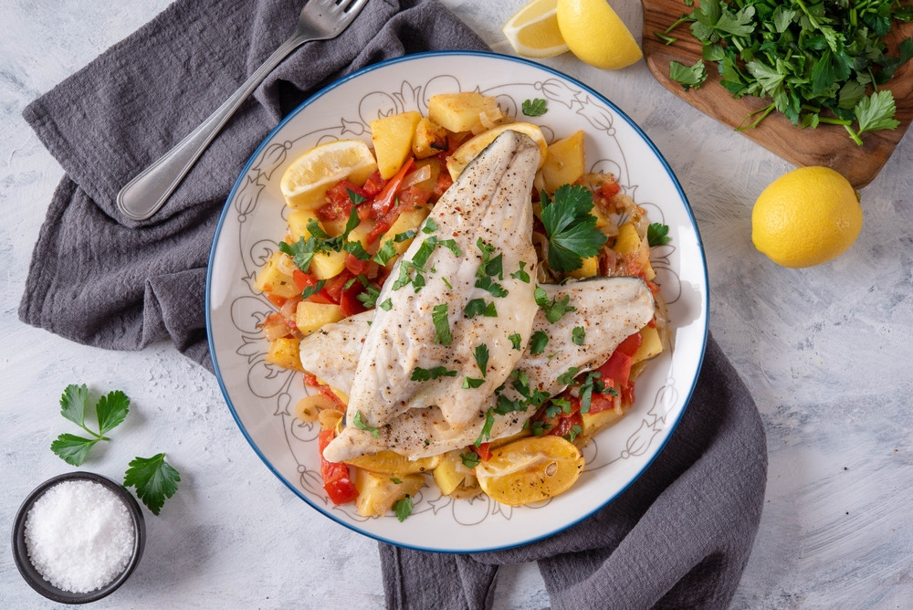 repas avec du poisson