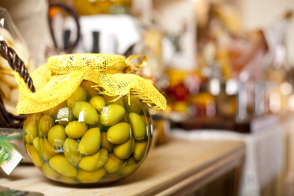 olives dans un pot