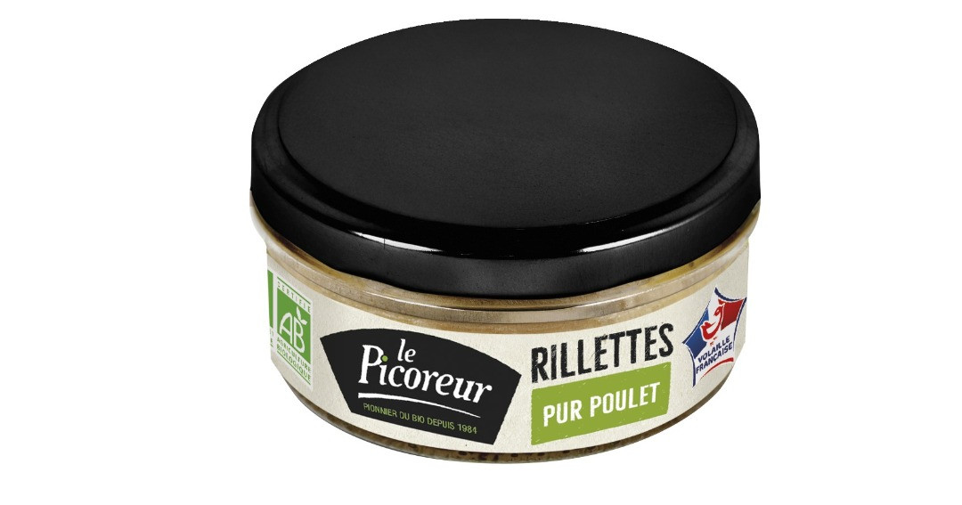 Alerte Rappel: Le Picoreur Verrine Rillette Pur Poulet Bio 120 g – Corps étrangers métalliques (risque de blessures)