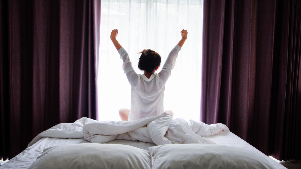 femme qui se réveille en forme