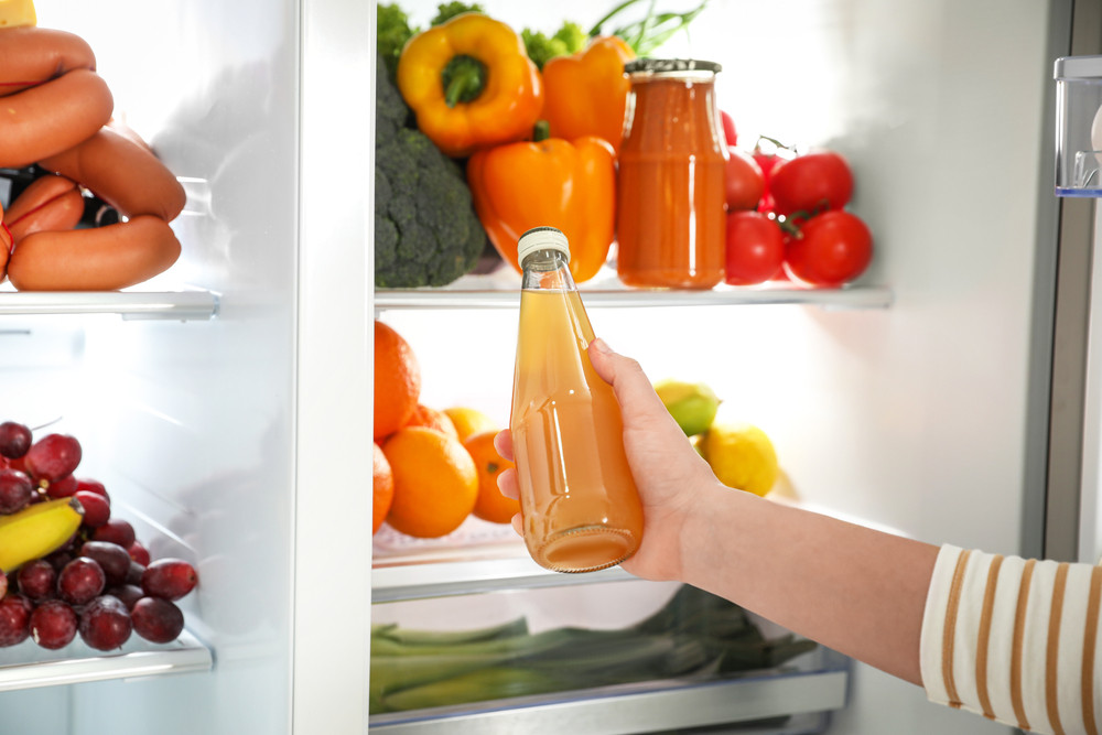jus de fruit au frigo