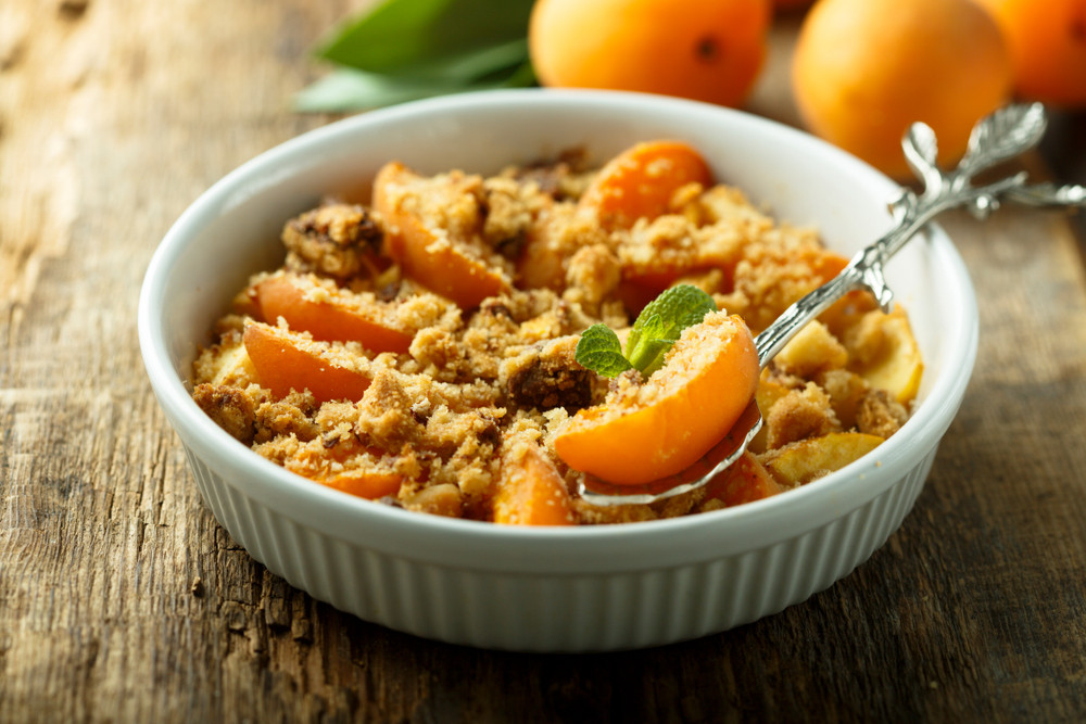 crumble aux abricots