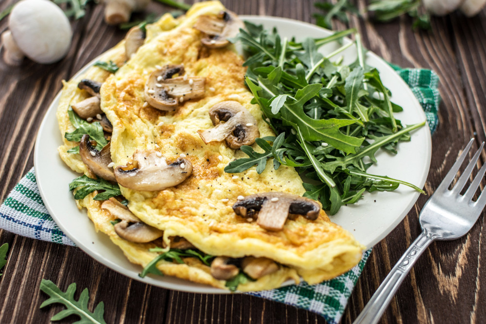 omelette aux champignons