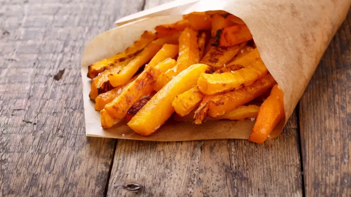 Recette  de frites de courge butternut au parmesan