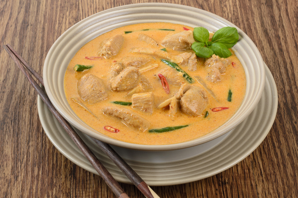 poulet au curry rouge