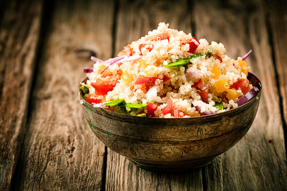 Salade de quinoa colorée