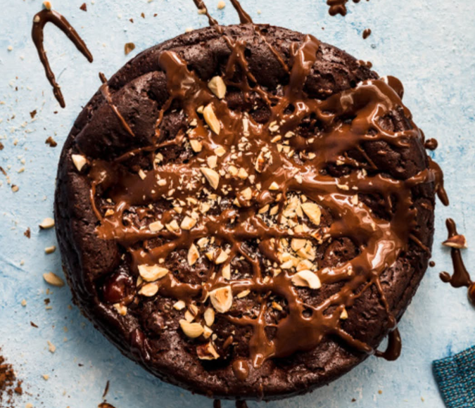 Recette de Bowl cake sans gluten cacao et noisettes 