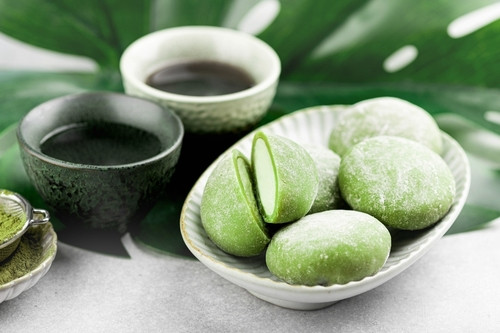 Recette de mochi à la spiruline