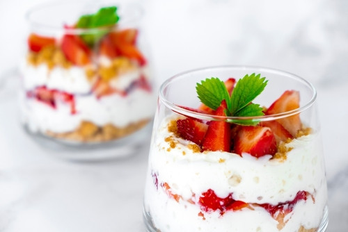 Recette de Parfait à la fraise