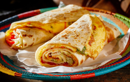 Recette d'omelette façon wrap 