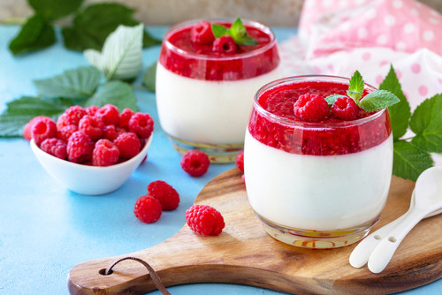 Recette de panna cotta aux fruits rouges 