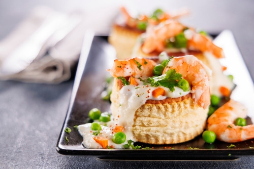 Recette de Vol-au-vent aux fruits de mer