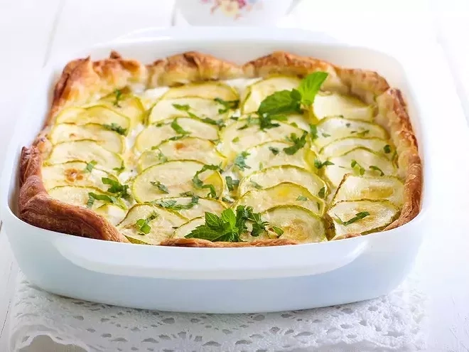 Recette de tarte au concombre 