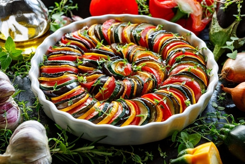 Recette de tian aux légumes du soleil 