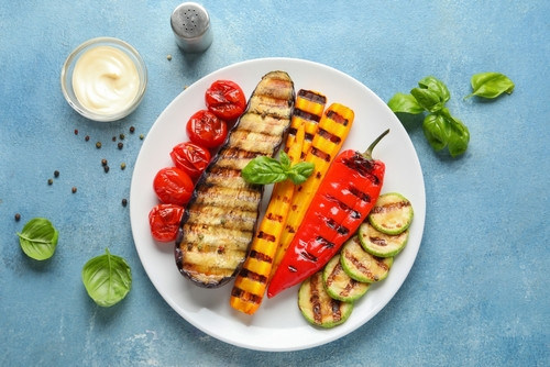 Légumes marinés à la plancha 