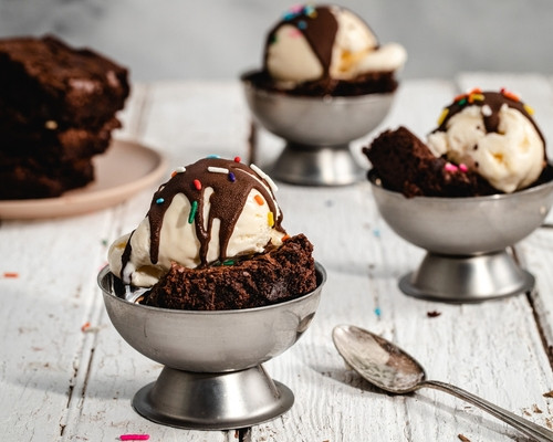 Recette de brownie sundae