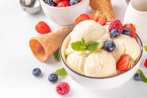 Recette de glace légère au chocolat blanc