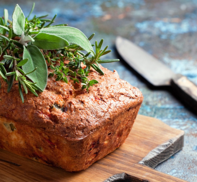 Recette de  cake salé emmental et cumin
