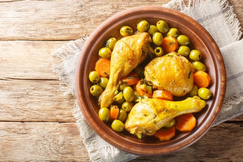 Recette de poulet aux olives