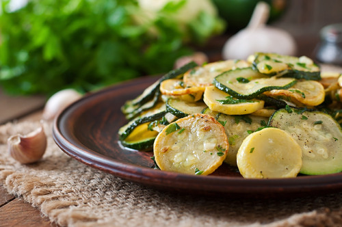Recette de salade de courgettes jaunes