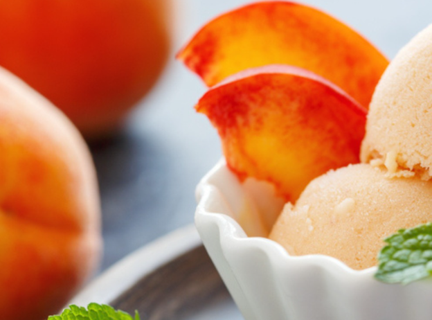 Recette de glace à la pêche