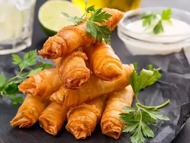 Recette de nems au fromage frais