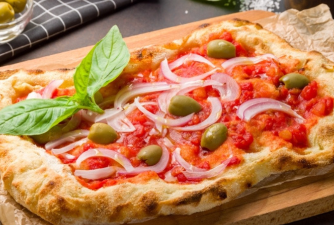 Recette de pinsa végétarienne