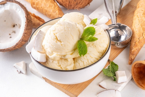 Recette de glace à la noix de coco