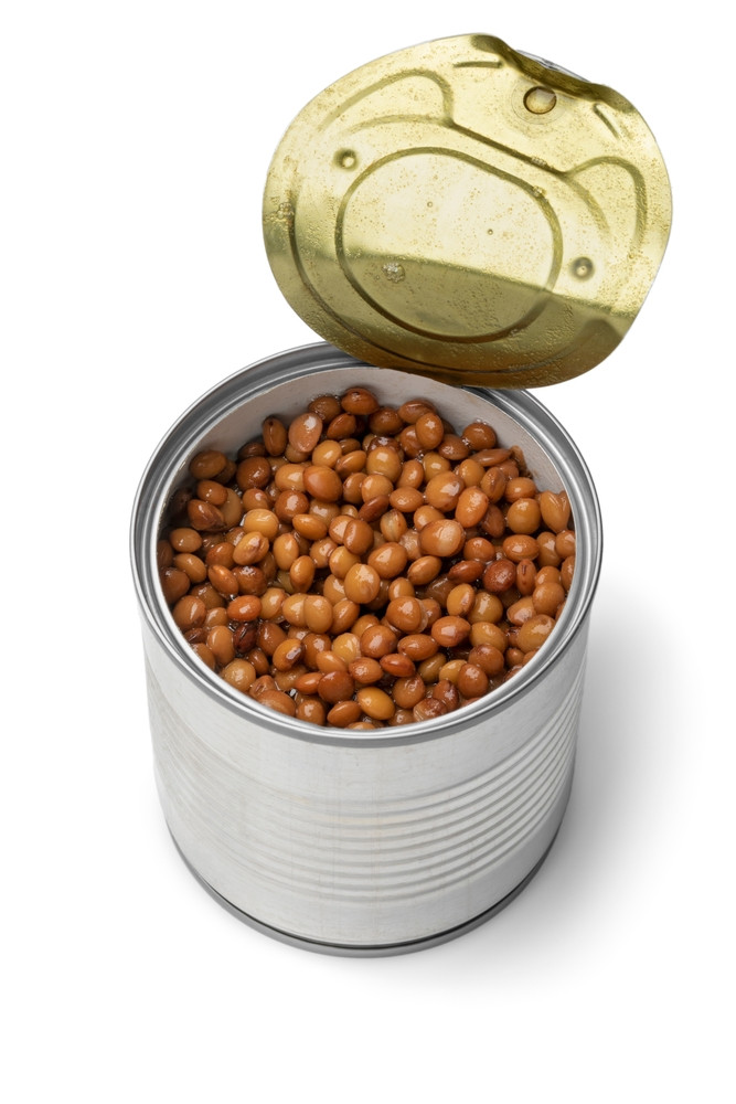 lentilles brunes en conserve