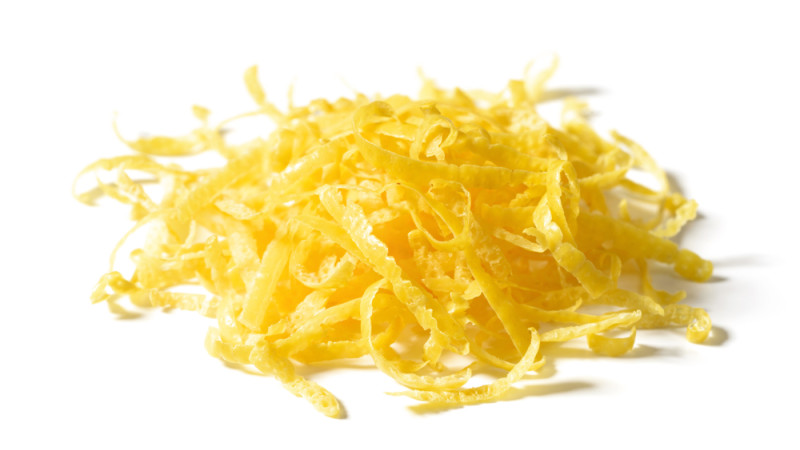 zeste de citron jaune
