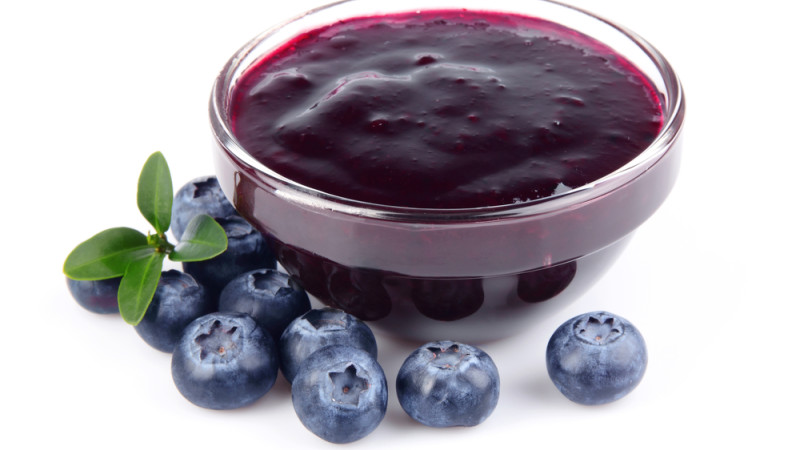 confiture de myrtilles sauvages