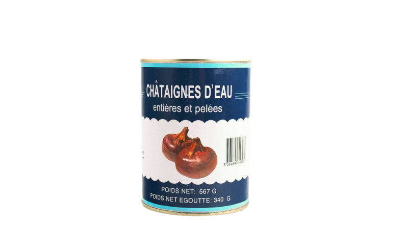 Châtaignes d'eau en conserve