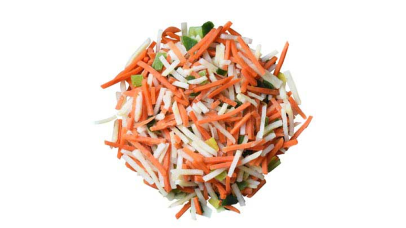 julienne de légumes surgelés