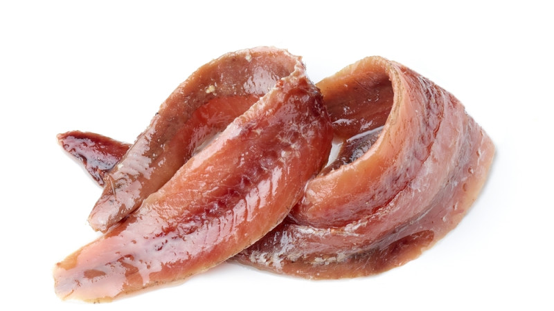 filet(s) d'anchois finalement haché