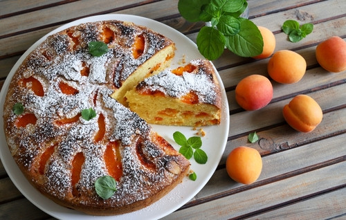 Recett de far breton aux abricots
