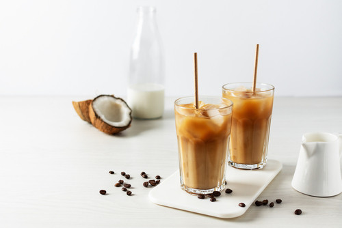 Recette de latte glacé à la noix de coco 