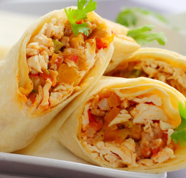 Recette de wrap au poulet curry
