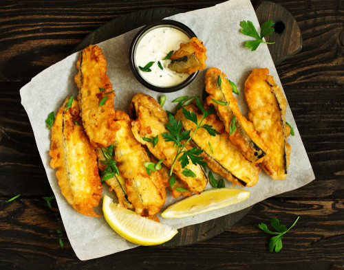 Recette de tempura de courgettes 